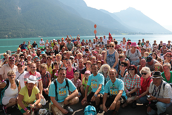 Fan Wanderung 2015 am Achensee (©Foto: Martin Schmitz)
